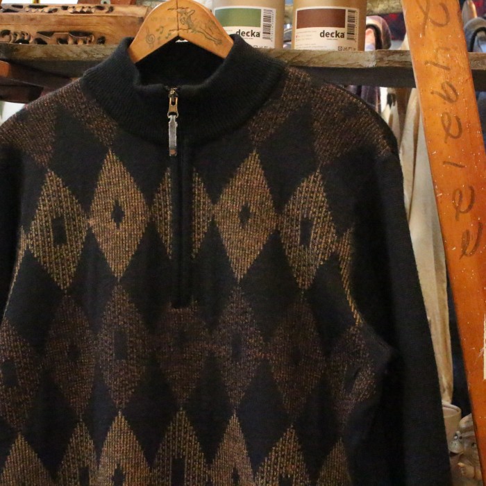HALF ZIP KNIT made in Italy | Vintage.City 古着屋、古着コーデ情報を発信