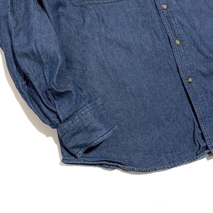 " woods " denim stand collar shirts | Vintage.City 古着屋、古着コーデ情報を発信