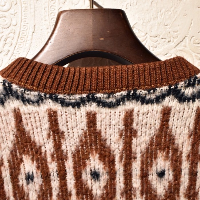 us 1960's acry lzip up sweater | Vintage.City 빈티지숍, 빈티지 코디 정보