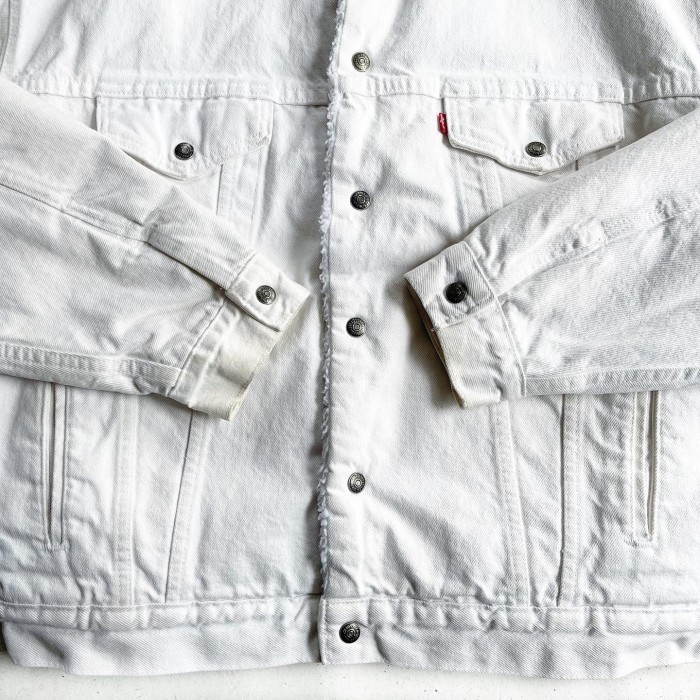 1990s Levi's Authentic ボアデニムジャケット　ホワイト | Vintage.City 古着屋、古着コーデ情報を発信