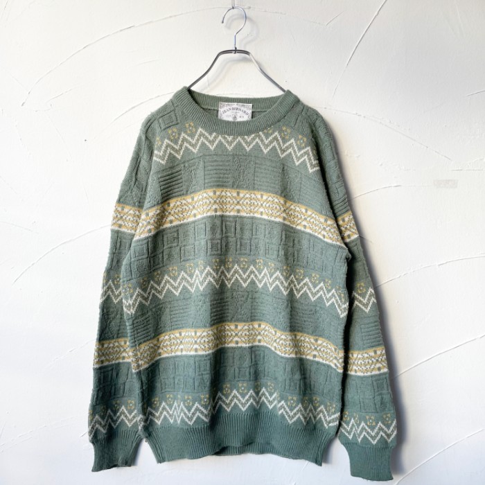 Patterned knit | Vintage.City 古着屋、古着コーデ情報を発信