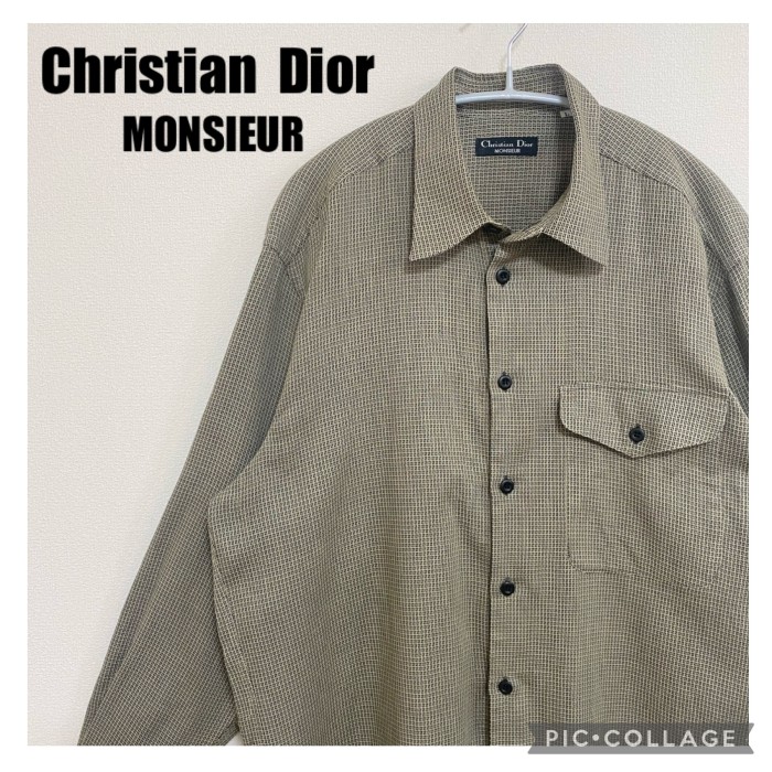 工場直送 Christian Dior ディオール VINTAGE ストライプシャツ 長袖