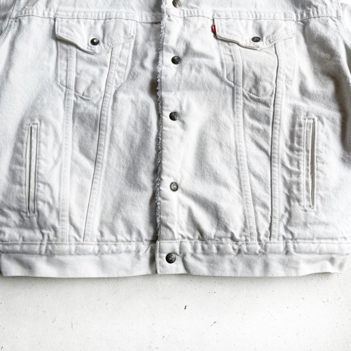 1990s Levi's Authentic ボアデニムジャケット　ホワイト | Vintage.City 古着屋、古着コーデ情報を発信