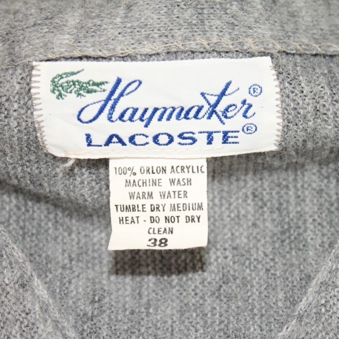 ~80s LACOSTE acryl cardigan | Vintage.City 古着屋、古着コーデ情報を発信