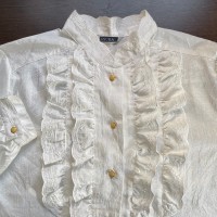 embroidered frill blouse | Vintage.City ヴィンテージ 古着