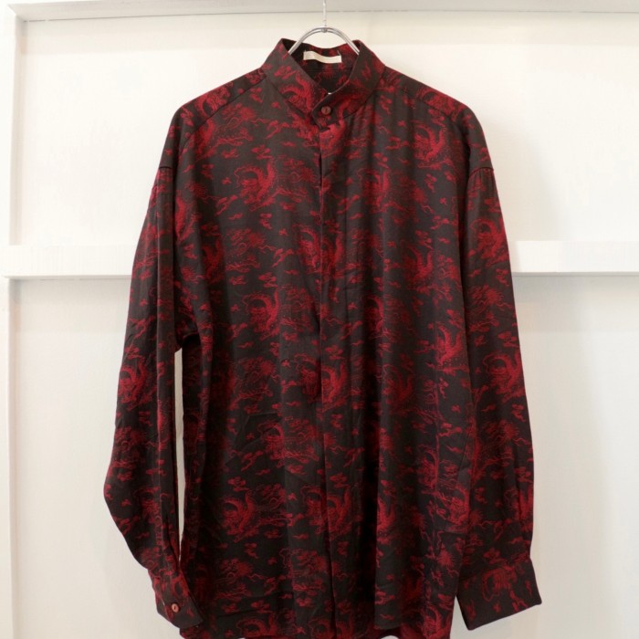 dragon woven pattern shirt | Vintage.City 古着屋、古着コーデ情報を発信