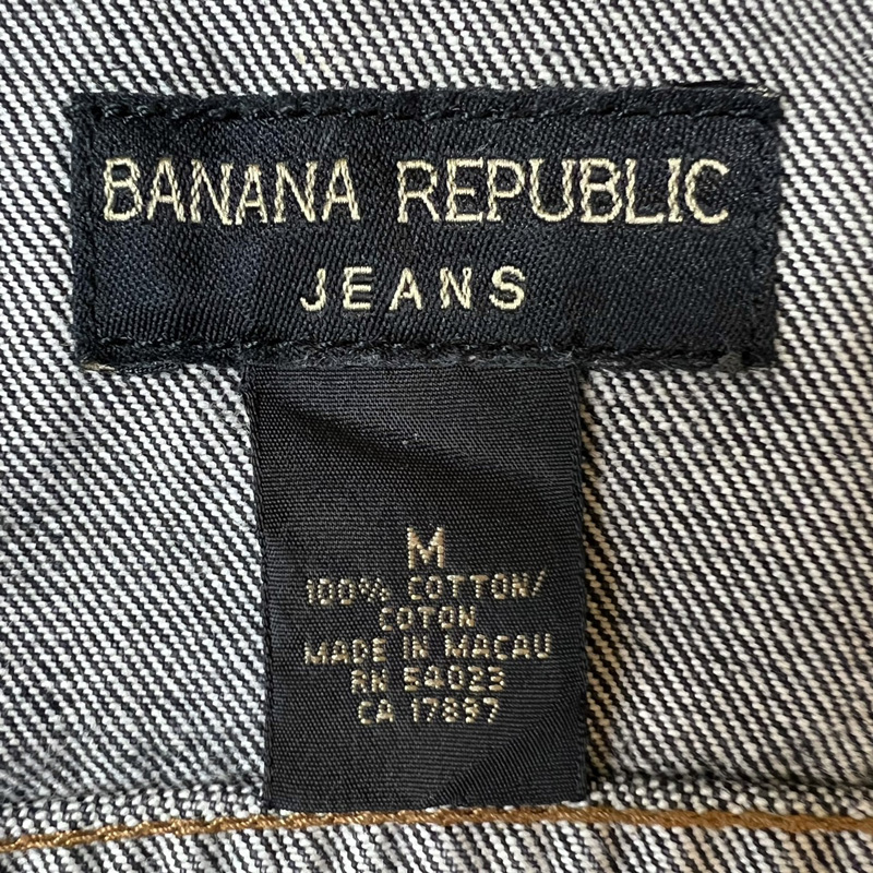 90s BANANA REPUBRIC JEANS ブラック デニム ジャケット | Vintage.City
