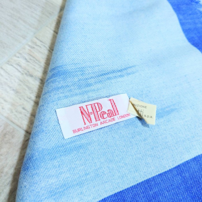 Vintage N.Peal イタリア製 シルク カシミア ウール スカーフ | Vintage.City 古着屋、古着コーデ情報を発信