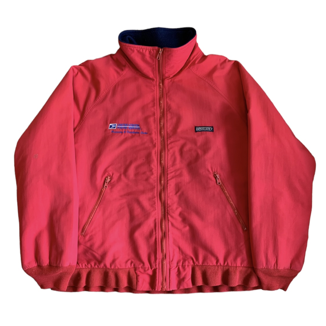 90s lands' end usps logo squall jacket | Vintage.City
