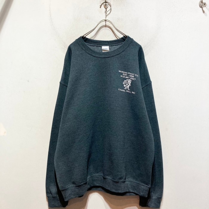 “MORGAN PAINT CO.” Print Sweat Shirt | Vintage.City 古着屋、古着コーデ情報を発信