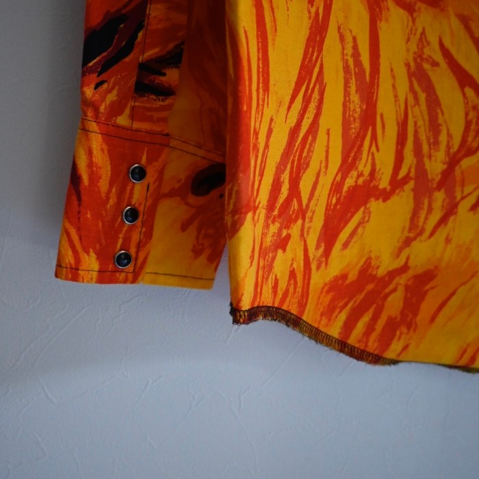 WRANGLER fire shirt | Vintage.City 古着屋、古着コーデ情報を発信