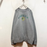 “UNIVERSITY OF OREGON” Embroidery Sweat | Vintage.City ヴィンテージ 古着