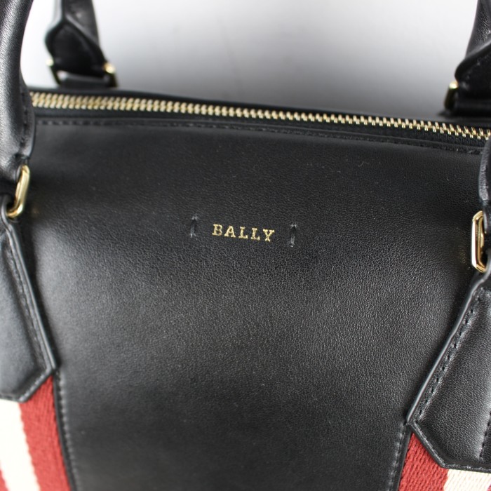 BALLY バリーラインレザー2wayボストンショルダーバッグ | Vintage.City