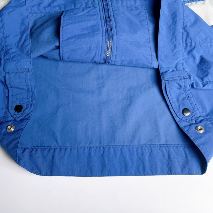 【NIKE ナイロンジャケット 青 ブルー 刺繍ロゴ フルジップ 90s 古着】 | Vintage.City 빈티지숍, 빈티지 코디 정보