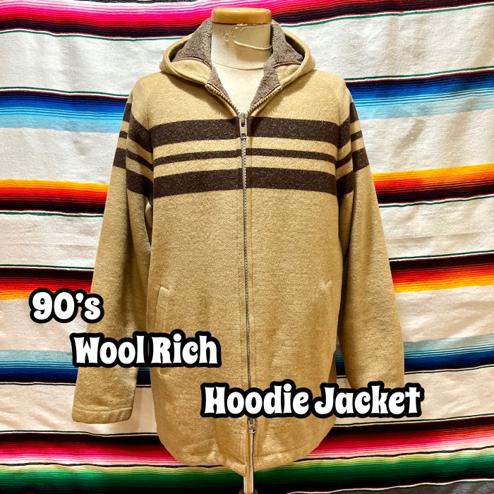 90’s Wool Rich フーディー ジャケット | Vintage.City 빈티지숍, 빈티지 코디 정보