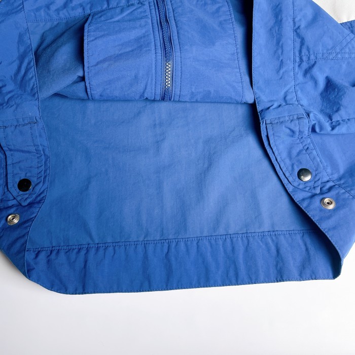 【NIKE ナイロンジャケット 青 ブルー 刺繍ロゴ フルジップ 90s 古着】 | Vintage.City 古着屋、古着コーデ情報を発信