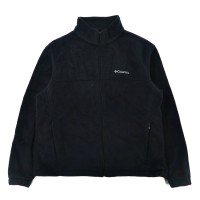 COLUMBIA フルジップ フリースジャケット XL ブラック ポリエステル | Vintage.City 古着屋、古着コーデ情報を発信