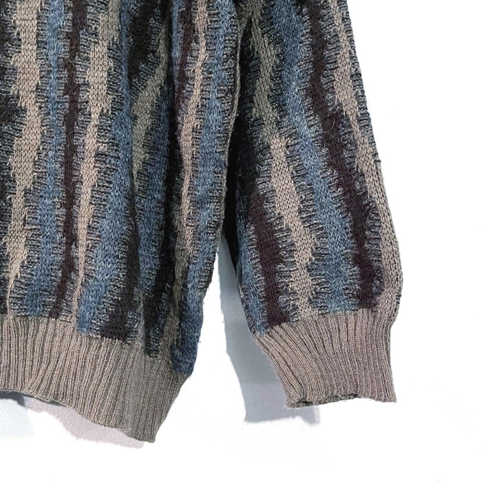 1990's unknown acrylic×wool design knit | Vintage.City 빈티지숍, 빈티지 코디 정보