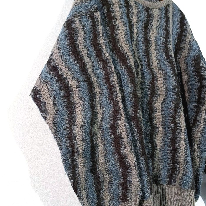 1990's unknown acrylic×wool design knit | Vintage.City 빈티지숍, 빈티지 코디 정보