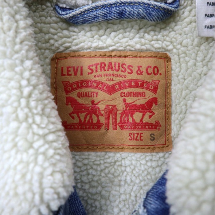 LEVI'S ボア トラッカージャケット デニムジャケット S ブルー | Vintage.City 古着屋、古着コーデ情報を発信