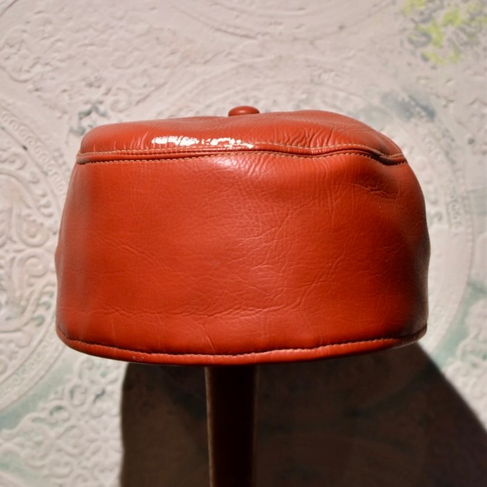 us 1960's red leather cap | Vintage.City 古着屋、古着コーデ情報を発信