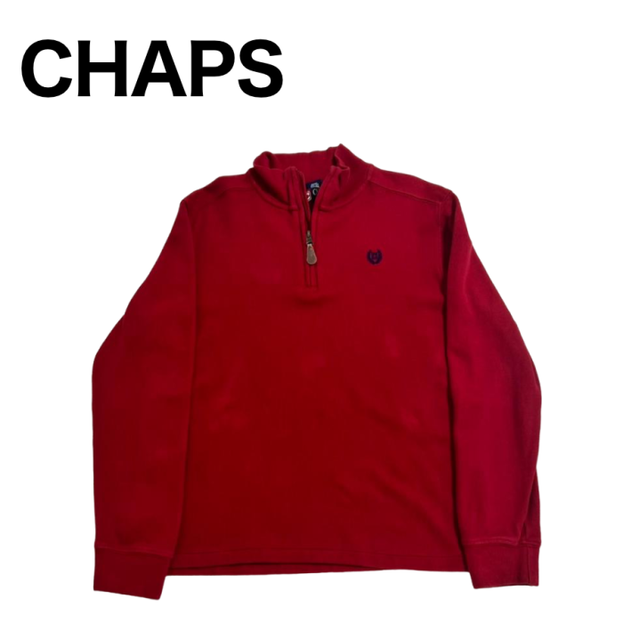 【726】CHAPS（チャップス ）ハーフジップ キッズサイズL（14‐16） | Vintage.City 빈티지숍, 빈티지 코디 정보