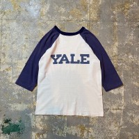 60s ベルバシーン YALE ラグランTシャツ(七分) USA製 ネイビー L | Vintage.City ヴィンテージ 古着