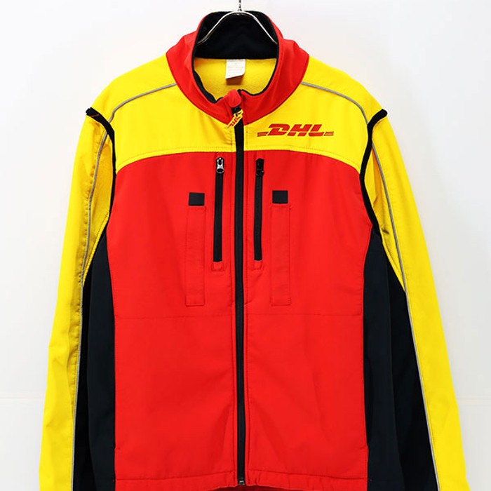 90s-00s DHL 2Way Soft Shell Vest Jacket | Vintage.City