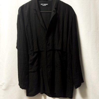 【yohji yamamoto】LINEN SHIRTSJACKET | Vintage.City 古着屋、古着コーデ情報を発信