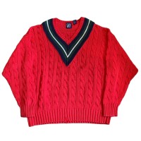 90s gap v neck cotton knit | Vintage.City 古着屋、古着コーデ情報を発信