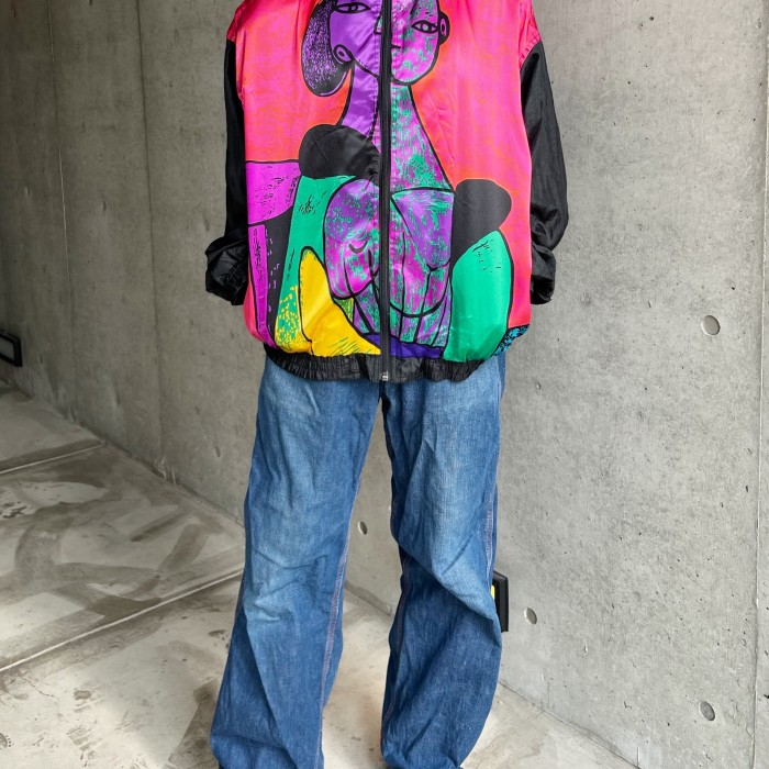 80s~90s vintage Picasso pattern jacket | Vintage.City