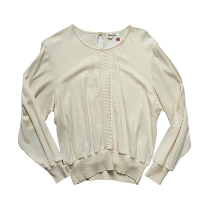Pierre Cardin Light Sweater White | Vintage.City Vintage Shops, Vintage Fashion Trends