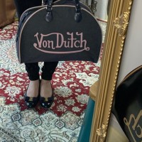 Von Dutch Boston Bag Denim Pink | Vintage.City Vintage Shops, Vintage Fashion Trends