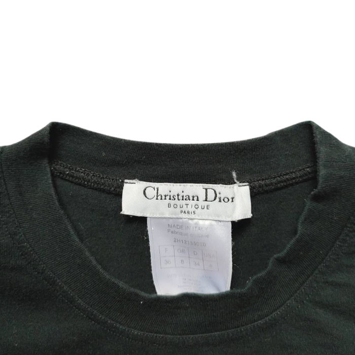 Christian Dior Tee Dior Addict Black | Vintage.City Vintage Shops, Vintage Fashion Trends