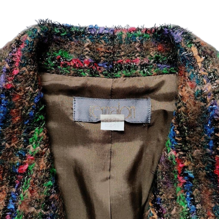 Remalon Co-ord Jacket & Skirt Tweed | Vintage.City 古着屋、古着コーデ情報を発信