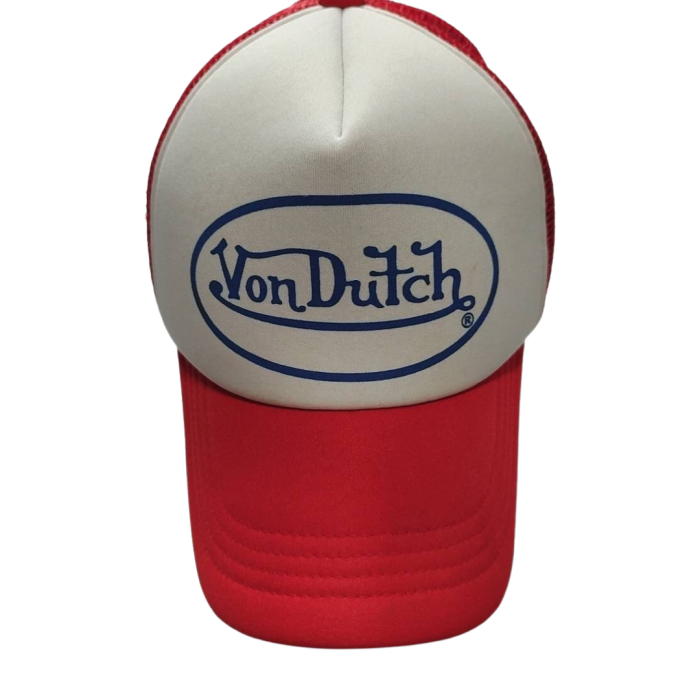 Von Dutch Logo Cap Red White | Vintage.City 古着屋、古着コーデ情報を発信