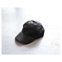 Italian Vintage Black Leather Cap | Vintage.City ヴィンテージ 古着