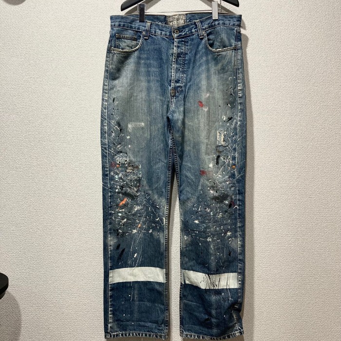old stussy Special paint W36 ペイントデニム | Vintage.City 古着屋、古着コーデ情報を発信