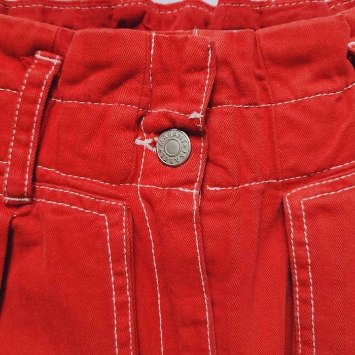 Isabel Marant Etoile Denim Skirt Red | Vintage.City Vintage Shops, Vintage Fashion Trends
