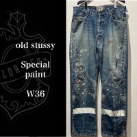 old stussy Special paint W36 ペイントデニム | Vintage.City 古着屋、古着コーデ情報を発信