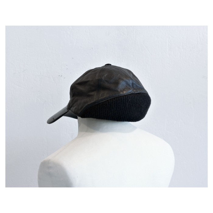 Italian Vintage Black Leather Cap | Vintage.City Vintage Shops, Vintage Fashion Trends