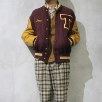 1980s leather sleeve award jacket | Vintage.City 古着屋、古着コーデ情報を発信