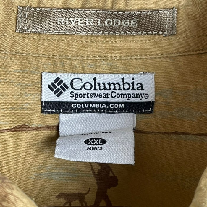 Columbia  犬 ドッグ プリント  オーバーサイズ コットン BDシャツ | Vintage.City 빈티지숍, 빈티지 코디 정보