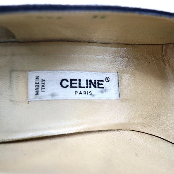 CELINE チャンキーヒールパンプス スエードレザー オールド イタリア製 | Vintage.City 古着屋、古着コーデ情報を発信