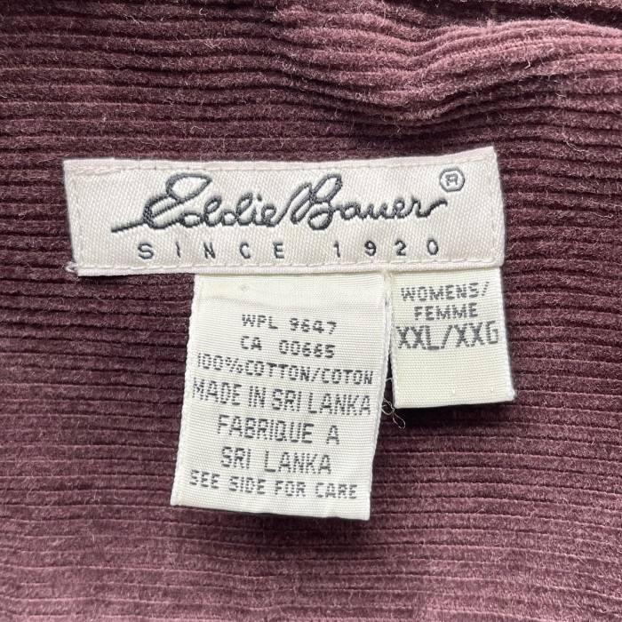 1990s Eddie Bauer ハーフジップ　コーデュロイシャツジャケット | Vintage.City 빈티지숍, 빈티지 코디 정보