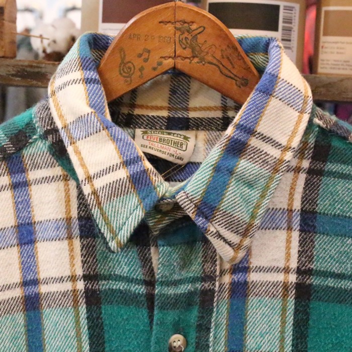 90's FIVEBROTHER flannel shirt USA | Vintage.City 빈티지숍, 빈티지 코디 정보
