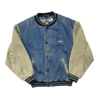 90s denim stadium jacket | Vintage.City 빈티지숍, 빈티지 코디 정보