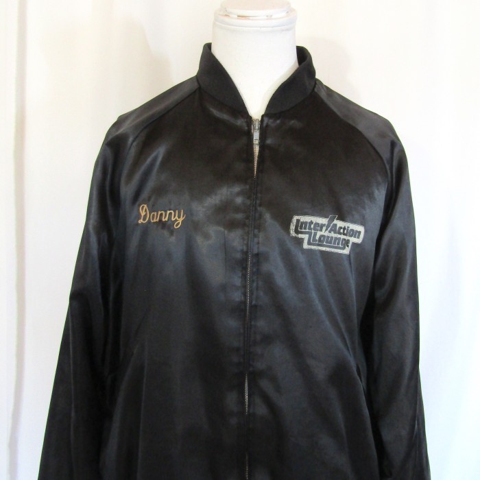 80's ARISTO JAC Black Satin Bluoson US | Vintage.City 古着屋、古着コーデ情報を発信