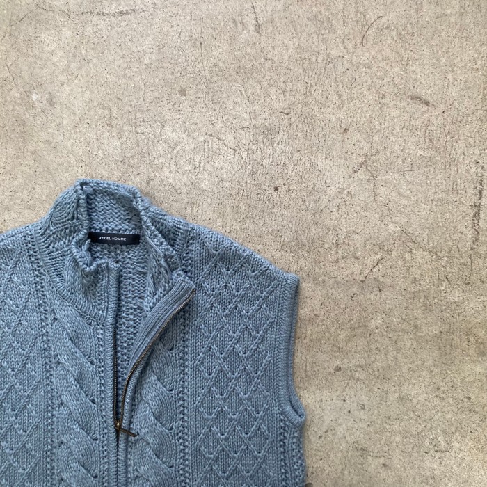 " RYKIEL HOMME " Double-Zip Knit Vest | Vintage.City 古着屋、古着コーデ情報を発信
