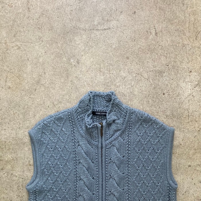 " RYKIEL HOMME " Double-Zip Knit Vest | Vintage.City 빈티지숍, 빈티지 코디 정보